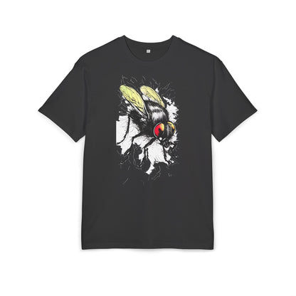 Bee-Inspired Unisex Heavy Oversize Tee, Casual Wear, Graphic T-Shirt, Gift for Nature Lovers, Summer Style, Eco-Friendly Fashion