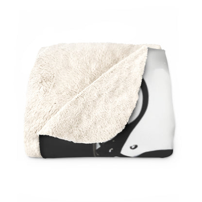 Sherpa Fleece Blanket with Dark Gothic Horror Design