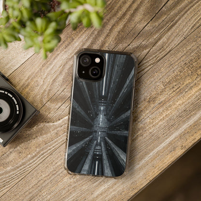 Sci-Fi Phone Case with Magnetic Clear Impact Design, Futuristic Cell Phone Cover, Unique Gifts for Tech Lovers, Holiday Present