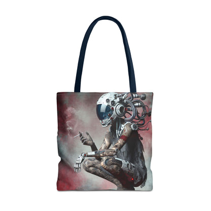 Futuristic Cyborg Tote Bag | Eco-Friendly Carryall for Sci-Fi Lovers, Gift for Tech Enthusiasts, Stylish Everyday Use