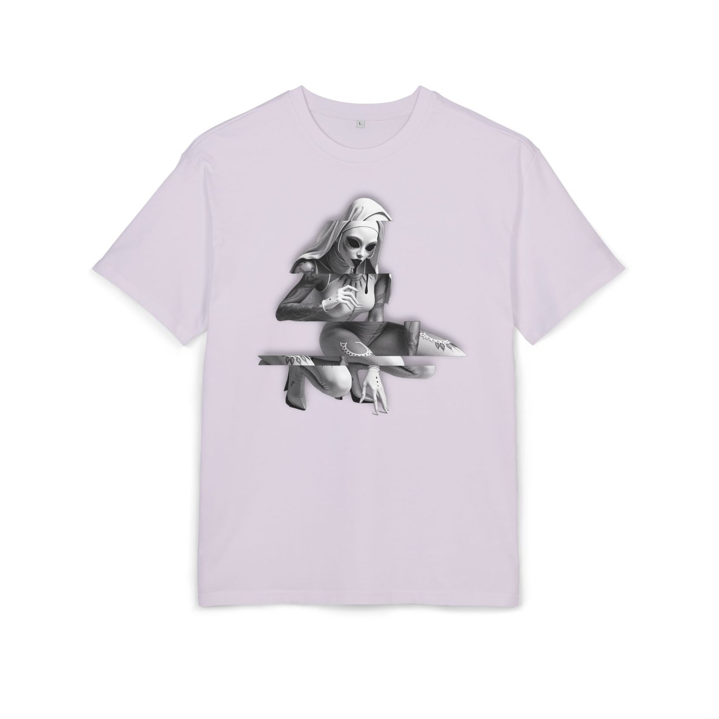 Unisex Heavy Oversize Tee with Horror Design