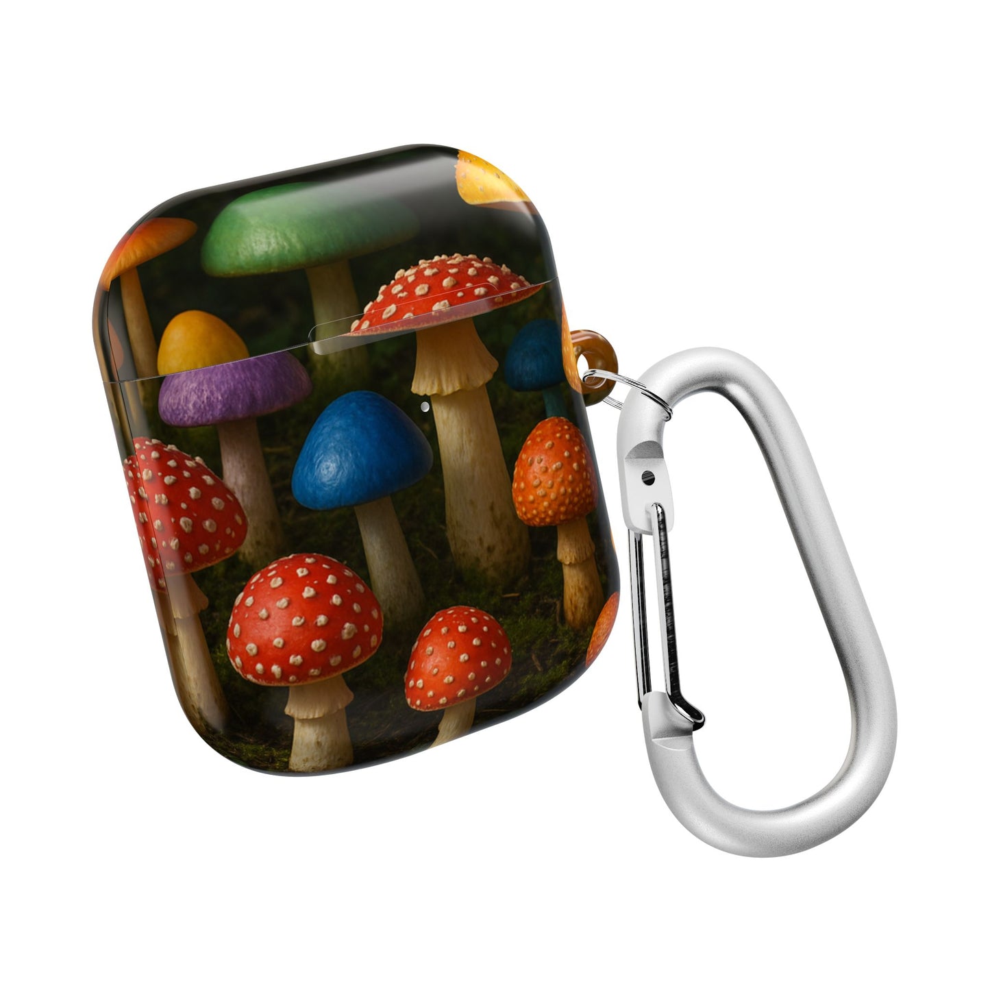 Colorful Mushroom AirPod Case - Quirky, Fun, Eco-Friendly Accessory for Nature Lovers, Perfect Gift for Birthdays, Holidays