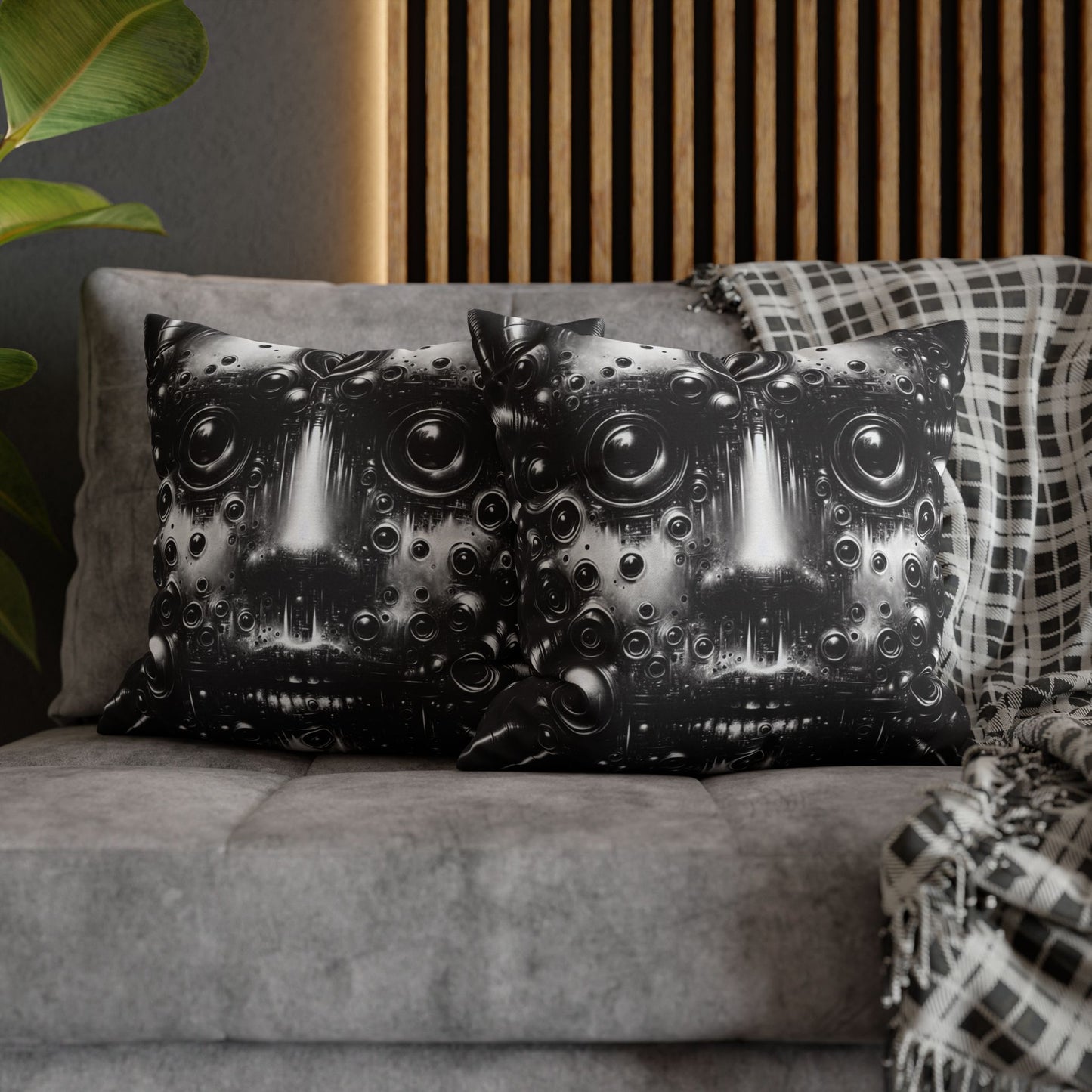 Funky Geometric Pillowcase, Modern Home Decor, Unique Throw Pillow Cover, Artistic Cushion Cover, Gift for Art Lovers