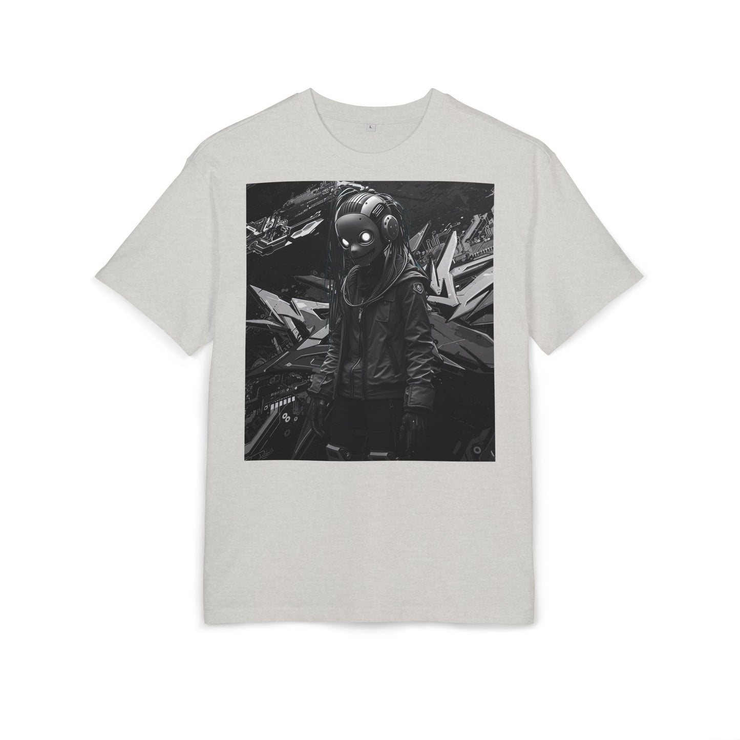 Urban Streetwear Oversize Tee - Futuristic Graphic Design
