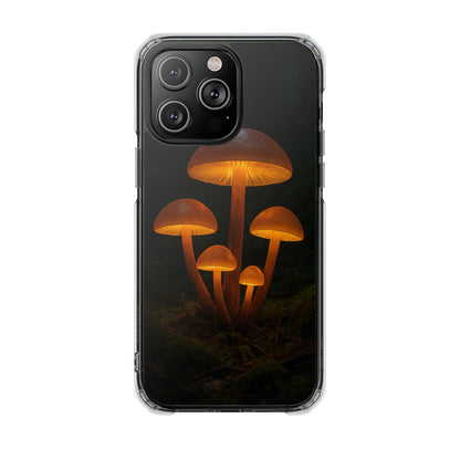 Magnetic Clear Impact Cases, Mushroom Phone Case, Eco-Friendly Phone Cover, Unique Phone Accessories, Gift for Nature Lovers, Artistic