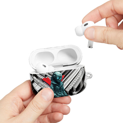 Urban Graffiti Cyber AirPod Case, Unique AirPods Cover, Stylish Gadget Accessory, Tech Gift for Him/Her, Music Lover's Protection