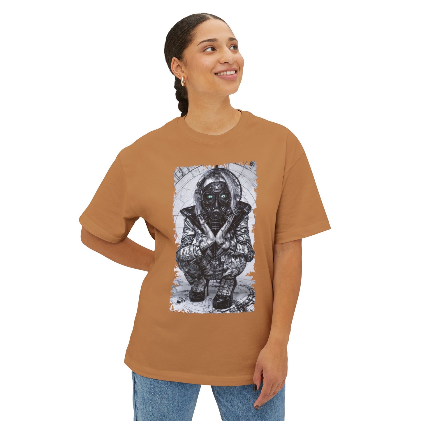 Unique Graphic Unisex Oversized Tee, Casual Streetwear, Ideal Gift for Art Lovers, Perfect for Summer Festivals, Relaxed Style