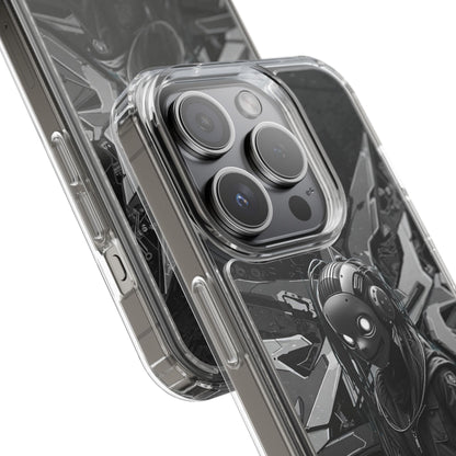 Anime-Inspired Clear Phone Case - Edgy Streetwear Style
