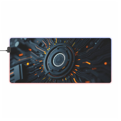 Gaming Mouse Pad with Abstract Cyber Design