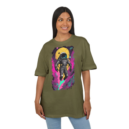 Cosmic Astronaut Tee, Unisex Oversize Tee, Space Graphic Shirt, Retro Astronaut T-Shirt, Gift for Space Lovers, Unique Graphic Tee