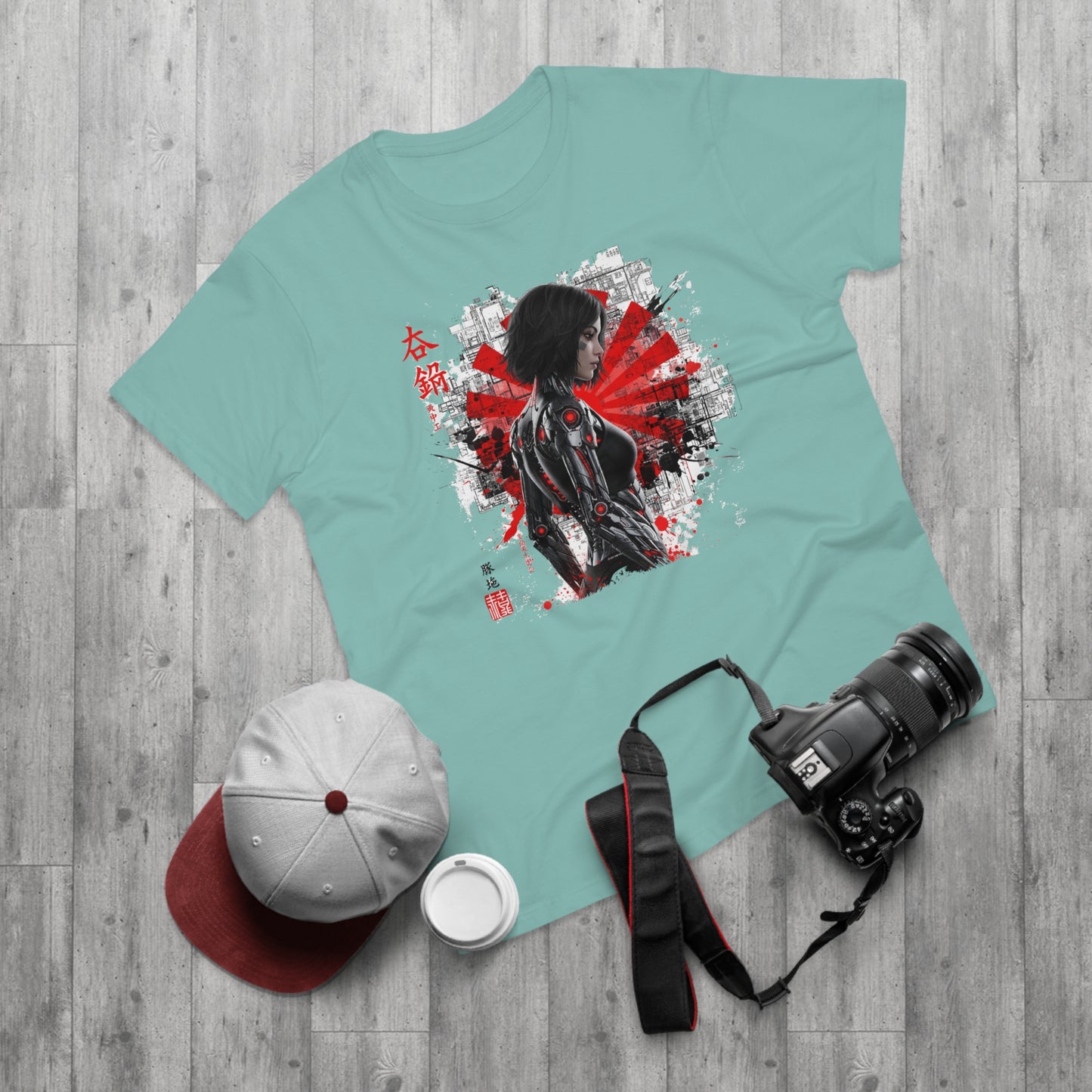 Cyber Samurai Graphic T-Shirt, Unisex Graphic Tee, Anime Shirt, Japanese Art T-Shirt, Gift for Nerds, Cosplay Apparel