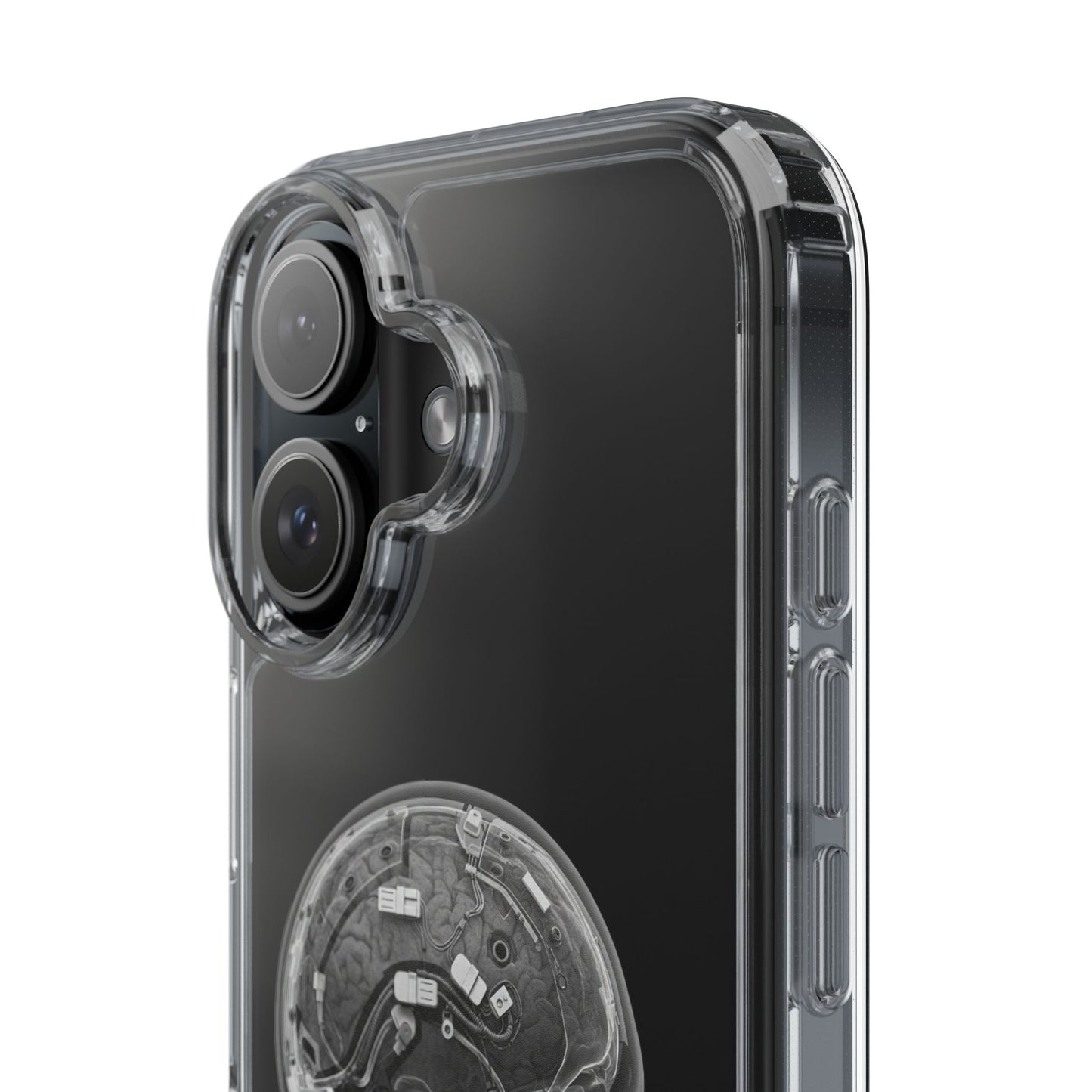 Skull Design Clear Phone Case - Unique Aesthetic for Tech Lovers