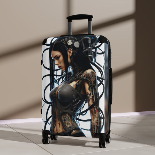 Travel Suitcase - Stylish Cyber Design for Adventurers
