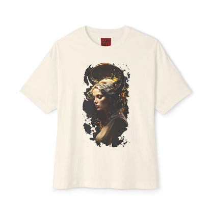 Artistic Oversized Tee with Abstract Portrait, Unisex Graphic Tee, Casual Streetwear, Perfect Gift for Art Lovers, Unique Summer Shirt