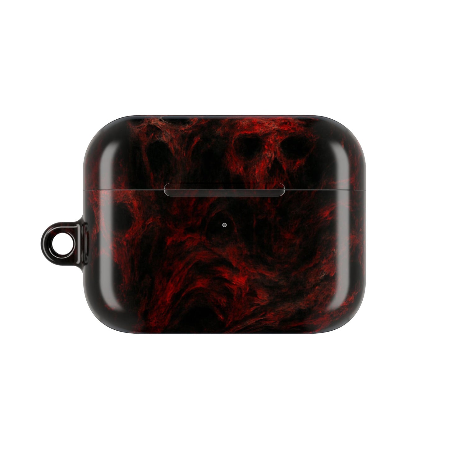 Stylish AirPod Cases with a Bold Red Marble Design, Unique Accessories for Music Lovers, Perfect Gift for Teens, Great for Holidays