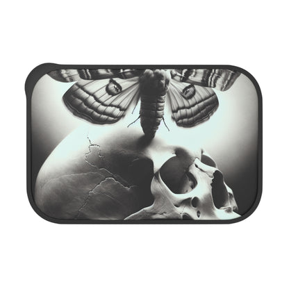 Gothic Bento Box with Utensils | Unique Skull & Moth Design | Eco-Friendly Lunch Container, Meal Prep Box, Halloween Gift