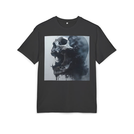 Gothic Skull Oversized Tee | Unisex, Grunge Fashion, Halloween Shirt, Dark Aesthetic, Casual Wear