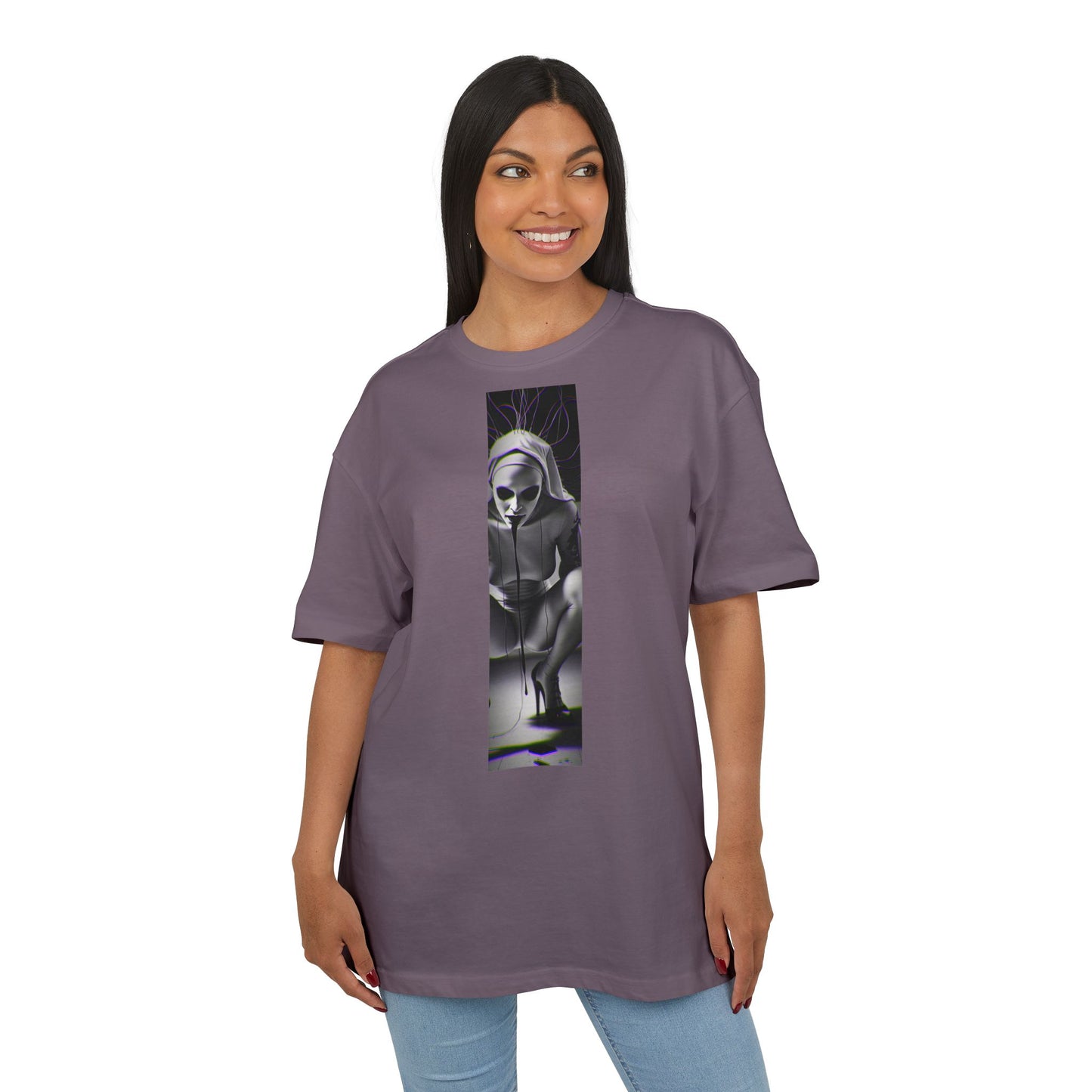 Unisex Oversized Graphic Tee - Edgy Gothic Design