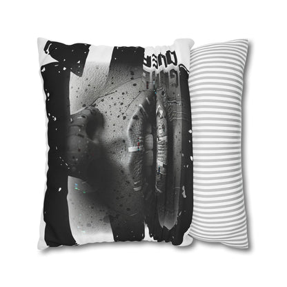 Stylish Spun Polyester Pillowcase, Decorative Accent, Unique Home Decor, Modern Living Room Cushion, Gift for Art Lovers