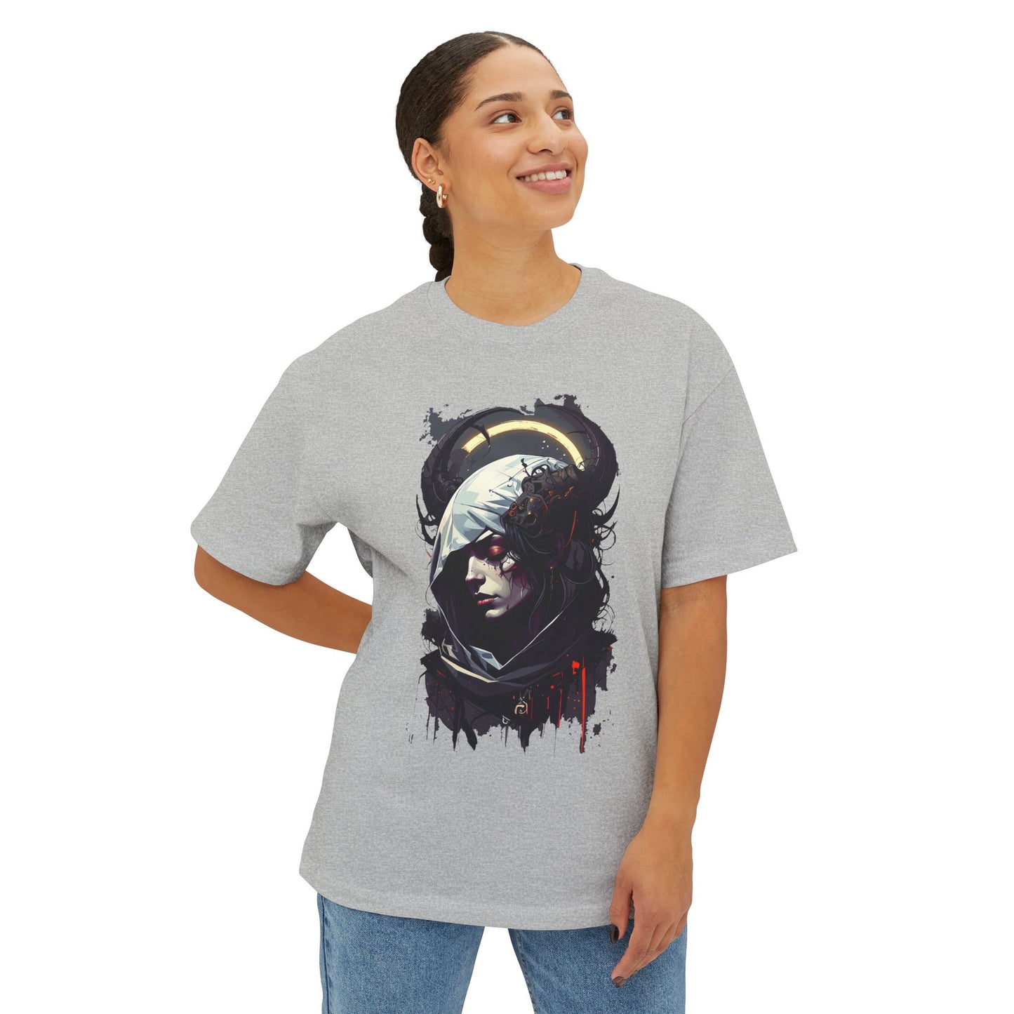 Urban Art Oversized Tee, Graphic Tee, Streetwear Shirt, Unique Art Clothing, Casual Fashion Top, Artistic Unisex T-Shirt