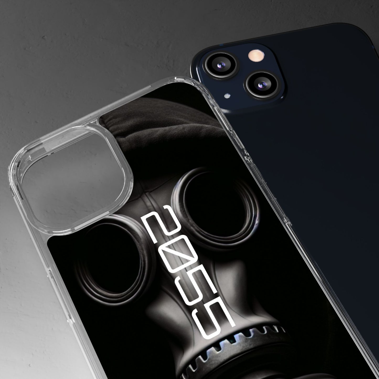 Phone Case Dystopian Gas Mask Design