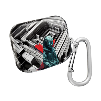 Urban Graffiti Cyber AirPod Case, Unique AirPods Cover, Stylish Gadget Accessory, Tech Gift for Him/Her, Music Lover's Protection