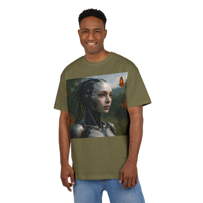 Futuristic Robot Graphic Tee, Oversize T-Shirt, Unisex Relaxed Fit Shirt, Casual Wear, Gift for Tech Lovers