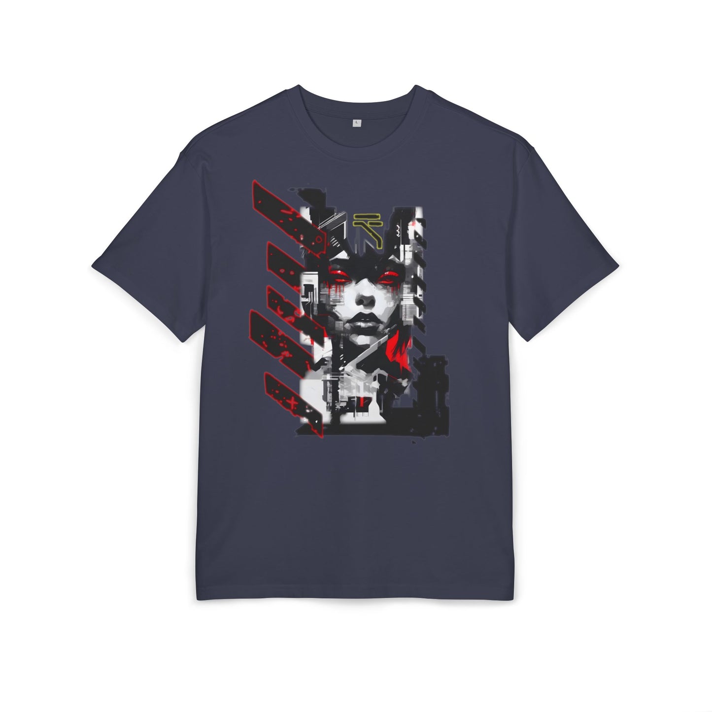 Unisex Heavy Oversize Tee with Urban Art Design - Streetwear Style Tee