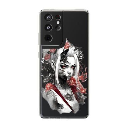 Mystical Warrior Clear Phone Case - Stylish & Protective