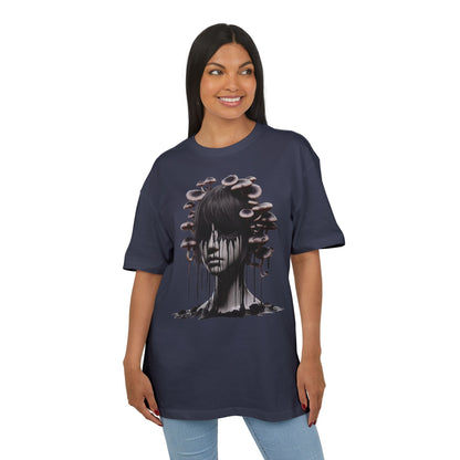 Mystical Mushroom Graphic Unisex Heavy Oversize Tee