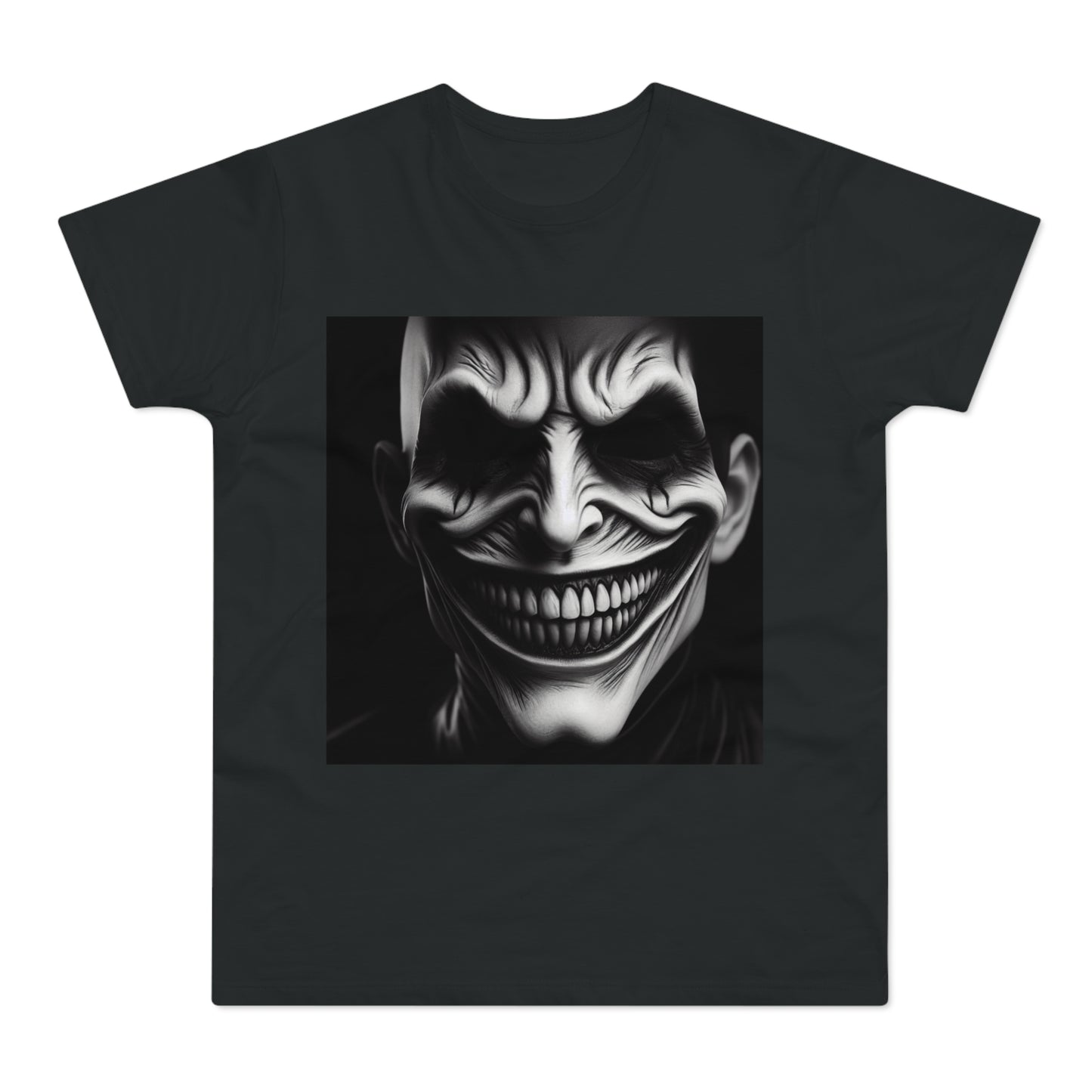 Creepy Clown Unisex T-Shirt - Unisex Graphic Tee for Halloween, Horror Fans, Costume Party, Unique Gift Idea, Spooky Apparel