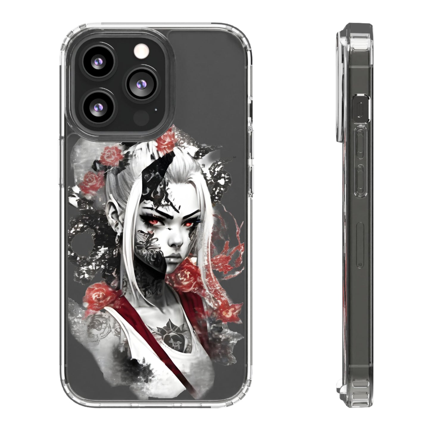 Mystical Warrior Clear Phone Case - Stylish & Protective