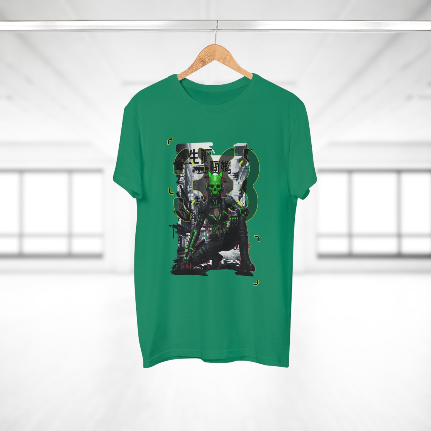Cyberpunk Graphic Tee, Futuristic T-Shirt, Unisex Casual Wear, Unique Gift for Gamers, Trendy Streetwear, Sci-Fi Clothing