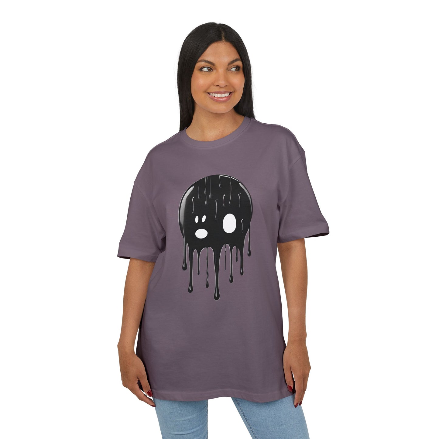 Edgy Skull Graphic Unisex Heavy Oversize Tee