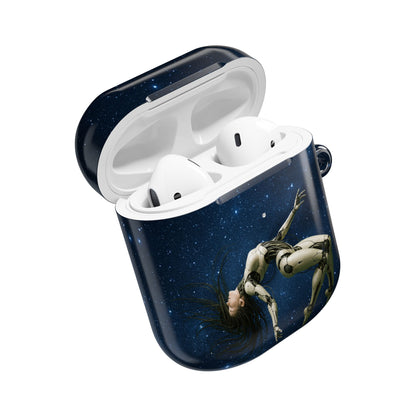 Cosmic AirPod Case, Galaxy Phone Accessory, Unique Gift for Music Lovers, Astronaut Design, Starry Night Protection