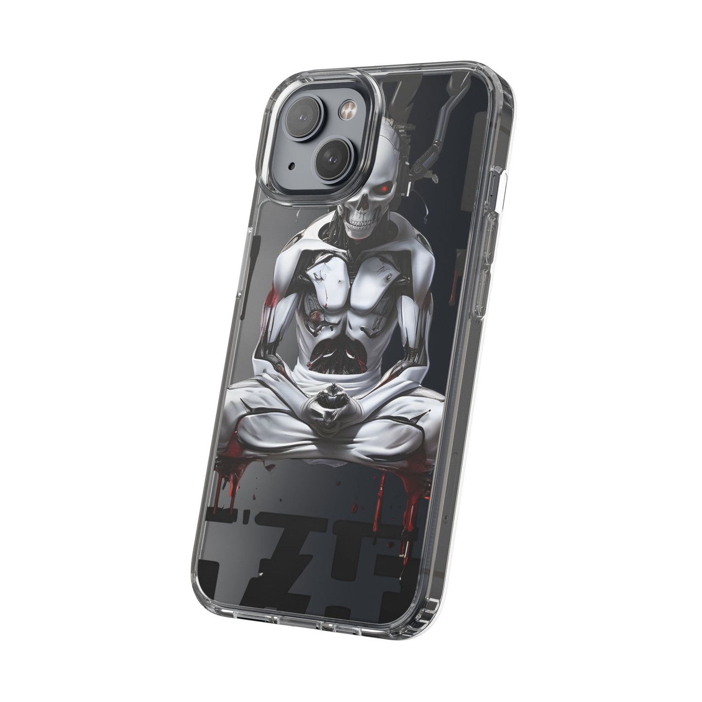 Clear Phone Cases with Cyber Design