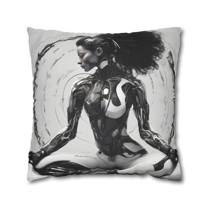 Square Pillowcase with Edgy Futuristic Design