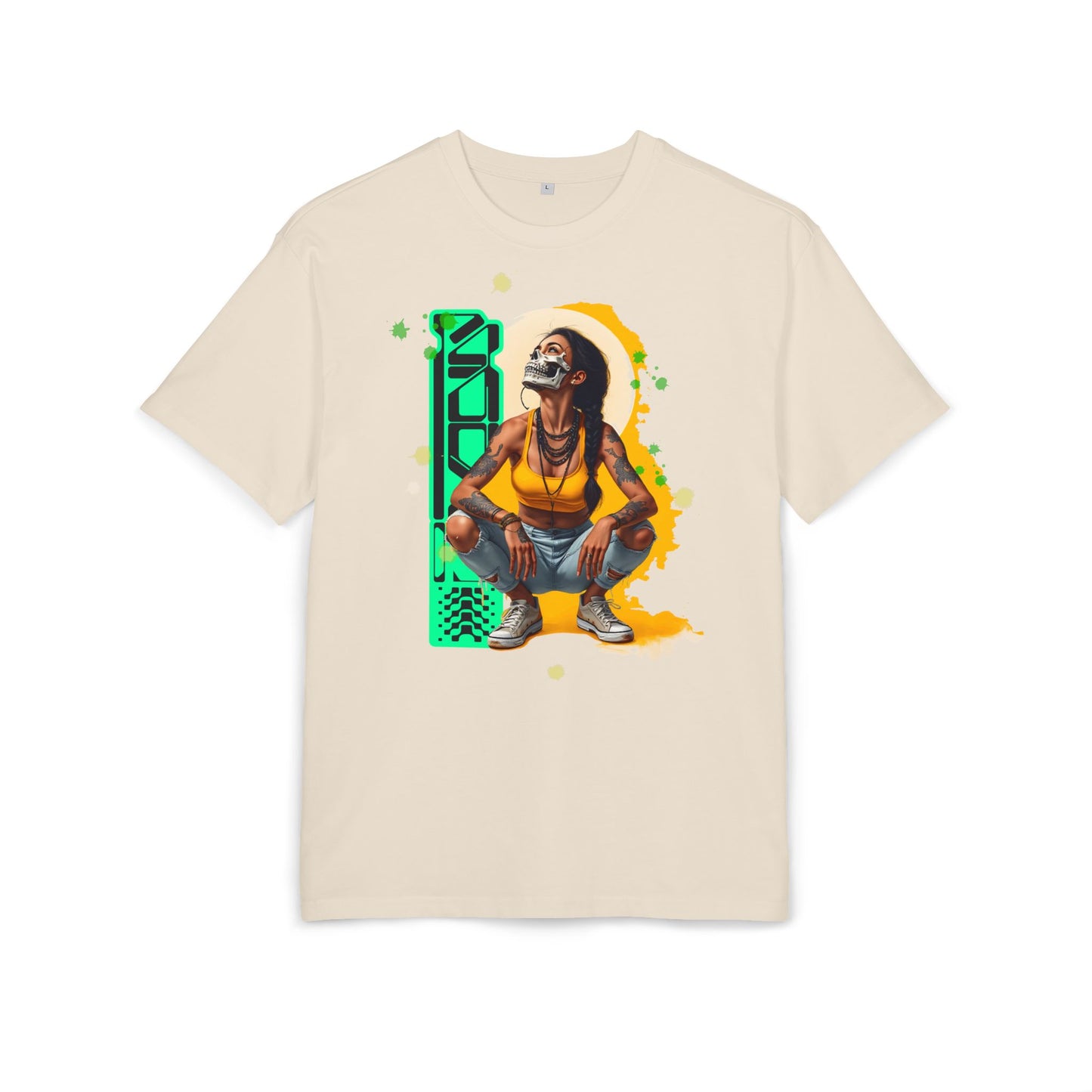 Vibrant Artistic Oversize Tee, Unisex Graphic Tee, Streetwear Fashion, Cool Casual Wear, Unique Art Inspired Shirt