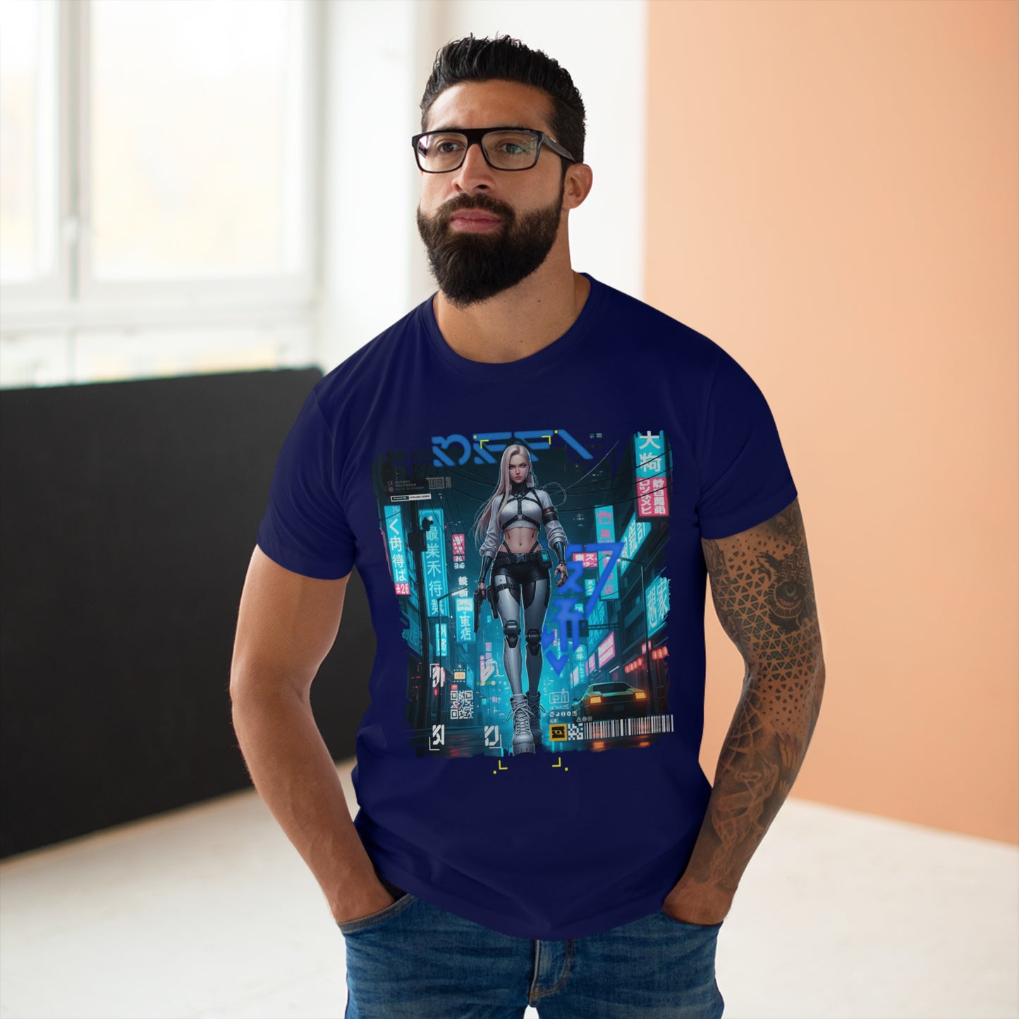 Urban Cyberpunk Unisex T-Shirt, Graphic Tee, Streetwear, Casual Outfit, Festival Wear, Gift for Tech Lovers