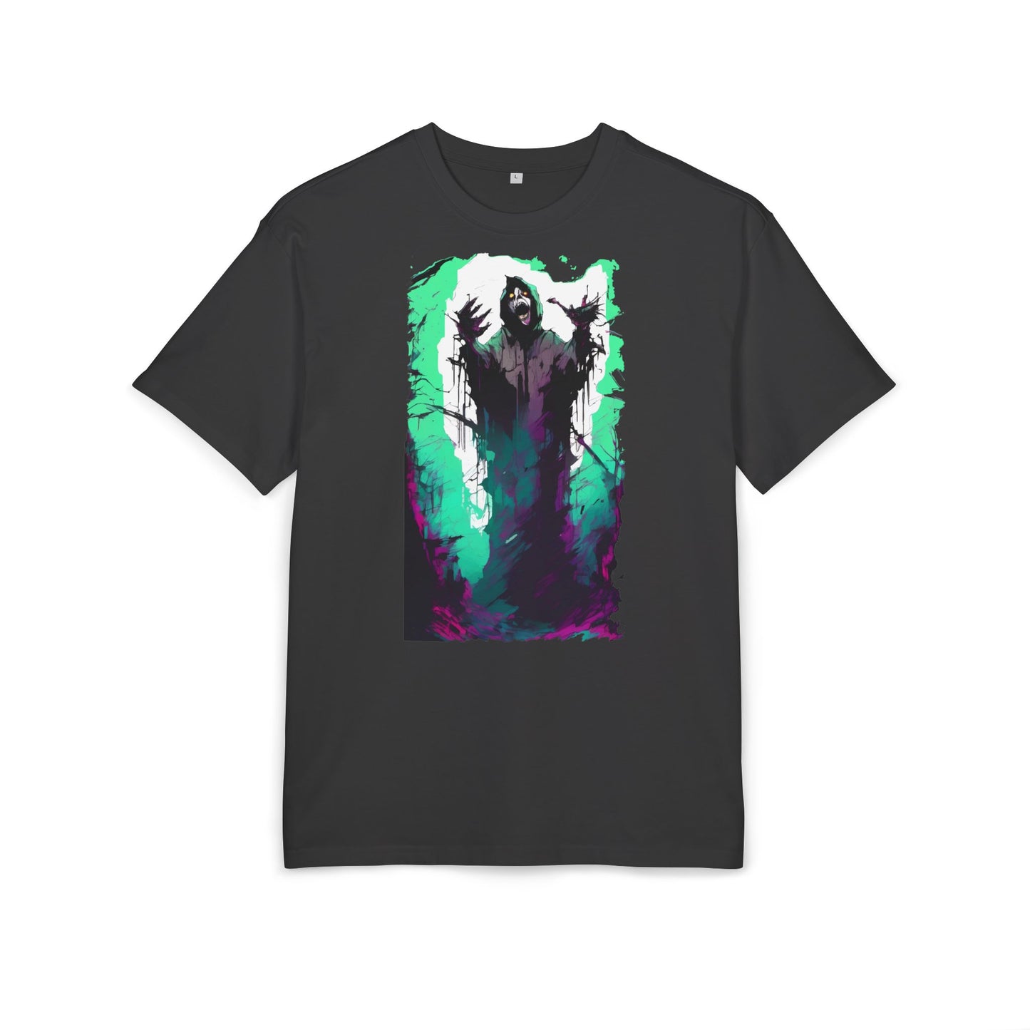 Mystical Oversized Tee - Unisex, Artistic Graphic Tee, Casual Wear, Gift for Art Lovers, Spooky Vibes Shirt