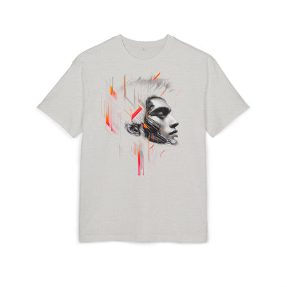 Artistic Oversize Tee - Modern Abstract Design