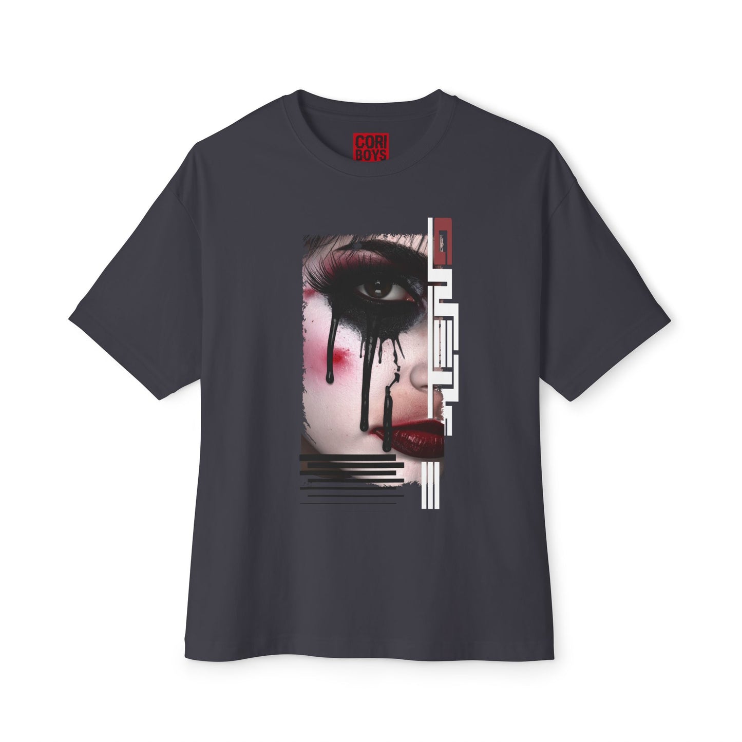 Artistic Oversized Tee - Bold Abstract Design, Streetwear, Casual Style, Unique Gift, Graphic Tee