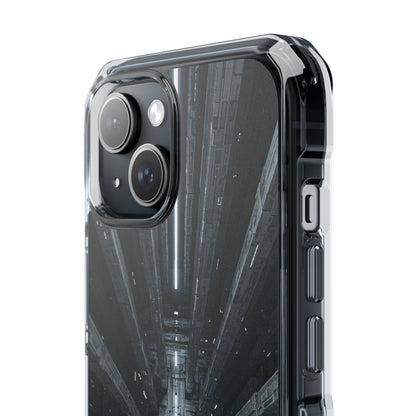 Sci-Fi Phone Case with Magnetic Clear Impact Design, Futuristic Cell Phone Cover, Unique Gifts for Tech Lovers, Holiday Present