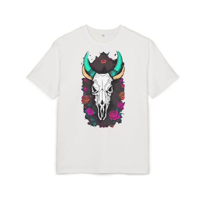 Bohemian Skull Graphic Tee, Unisex Heavy Oversize Tee, Cool Graphic T-Shirt, Festival Fashion, Casual Wear, Unique Gift Idea