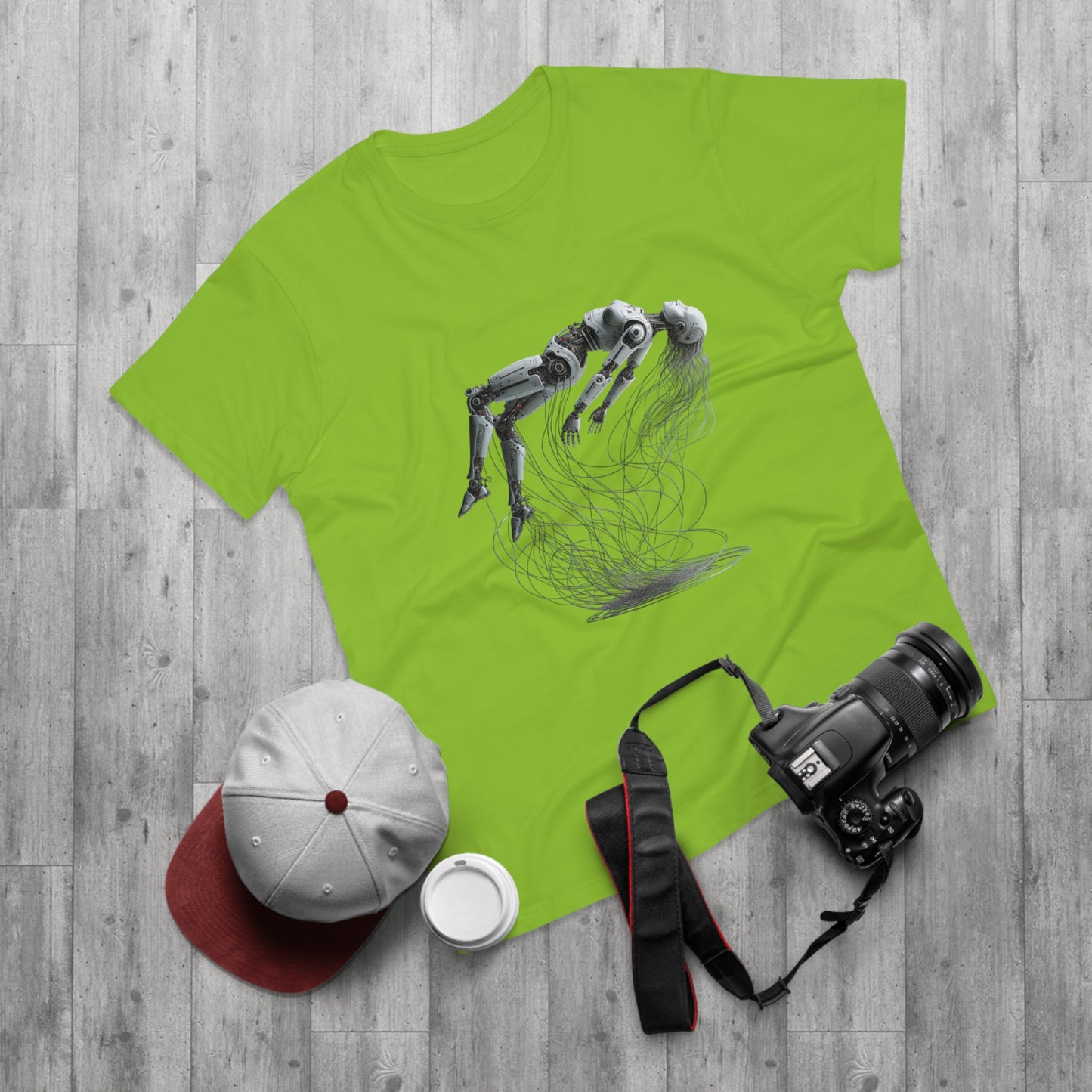 Futuristic Graphic Tee, Cool Unisex T-Shirt for Tech Enthusiasts, Gift for Birthdays, Casual Wear, Unique Art Shirt