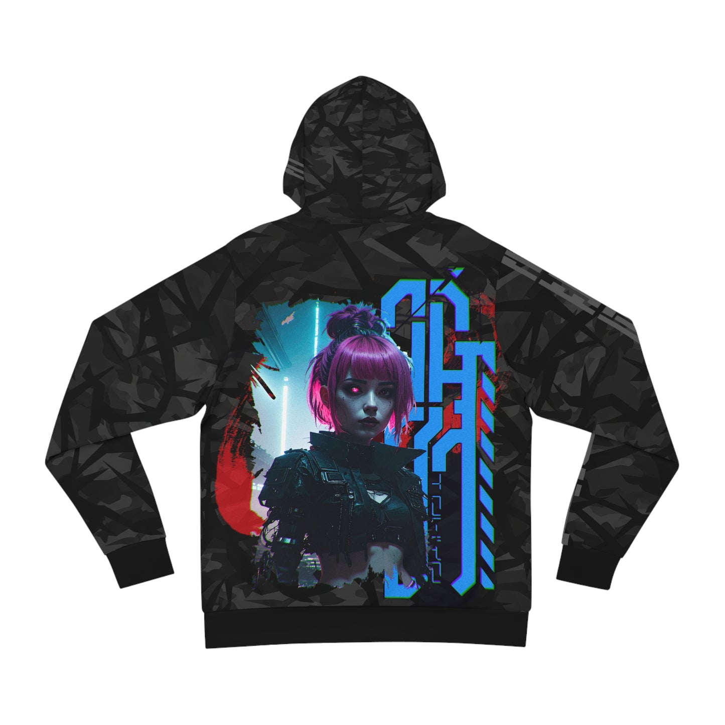 Cyberpunk Fashion Hoodie, Trendy Streetwear, Unique Graphic Hoodie, Gift for Gamers, Casual Wear for Every Occasion