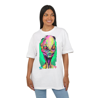 Alien Art Oversize Tee, Graphic Tee, Unisex T-Shirt, Casual Wear, Unique Gift for Sci-Fi Lovers