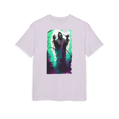 Mystical Oversized Tee - Unisex, Artistic Graphic Tee, Casual Wear, Gift for Art Lovers, Spooky Vibes Shirt
