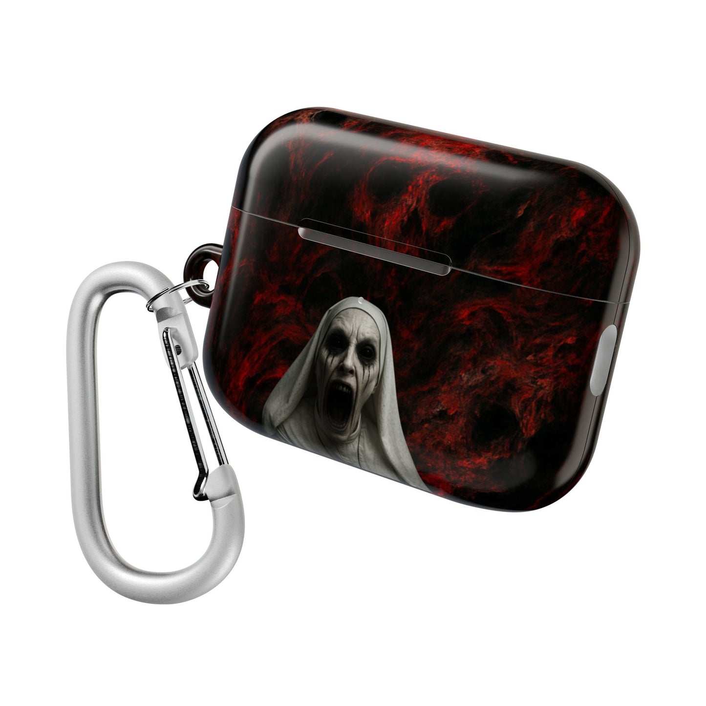 Horror-Themed AirPod Case, Spooky Earbud Cover, Unique Gift for Halloween, Gothic Design, Perfect for Music Lovers