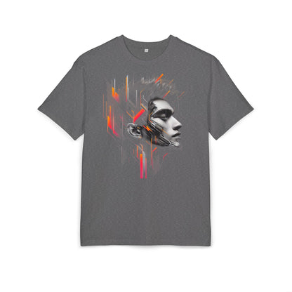Artistic Oversize Tee - Modern Abstract Design